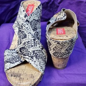 Wedge Snakeskin Sandal perfect for Fridays